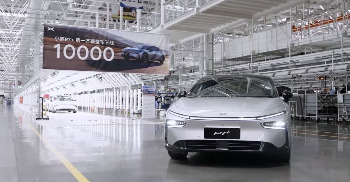 Xpeng sees 10,000th P7+ roll off line, 20 days after launch