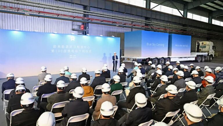 Nio's new swap station plant in Wuhan to reach capacity of 1,500 in 2025