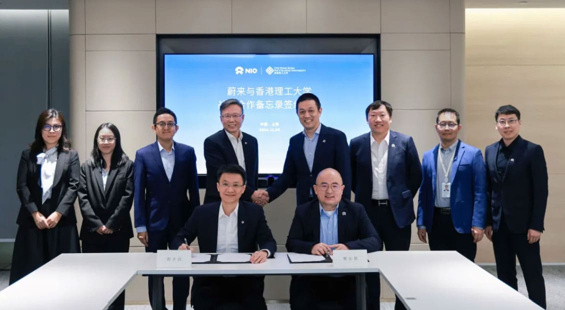 Nio, Hong Kong Polytechnic University partner on battery technologies
