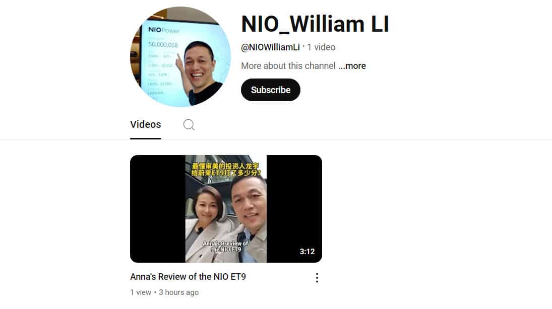 William Li opens X account as Nio prepares to reach more overseas markets
