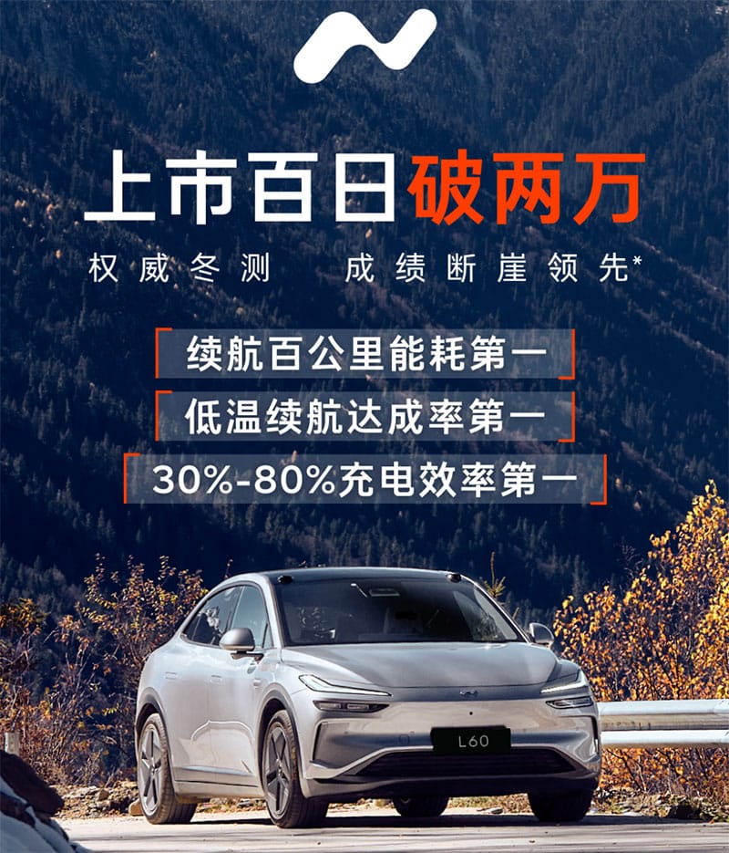 Onvo sees cumulative L60 deliveries exceed 20,000 units