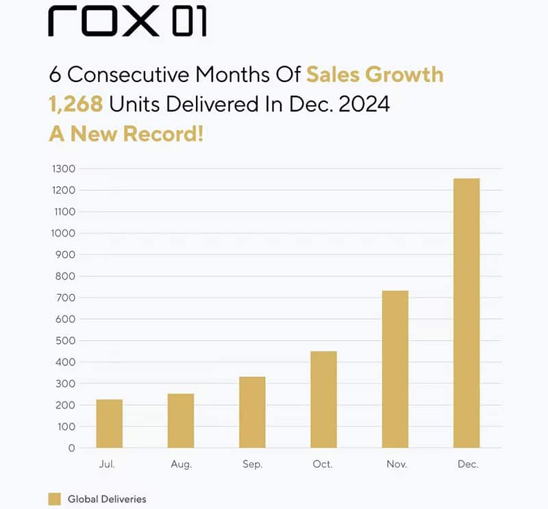 Rox Motor delivers record 1,268 cars in Dec