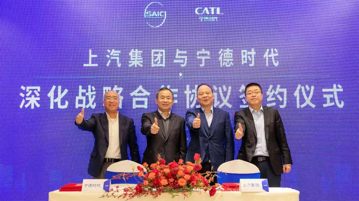 SAIC to make battery swap-enabled models based on CATL's solution