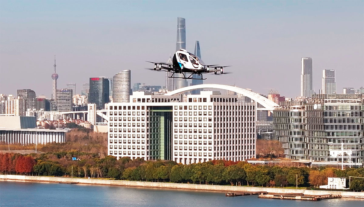 Ehang completes maiden flight of unmanned eVTOL in downtown Shanghai