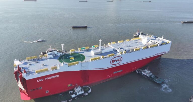BYD Shenzhen, world's largest car carrier, ready for operation
