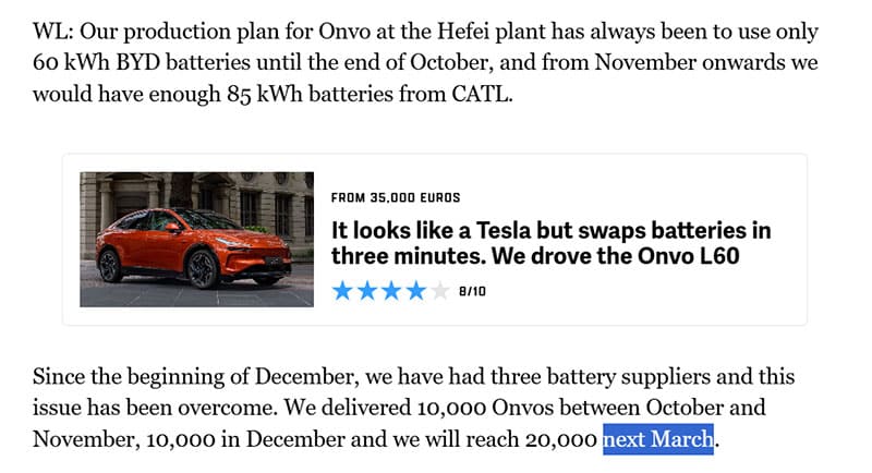 Exclusive: Recent William Li 'interview' was outdated info from last Dec