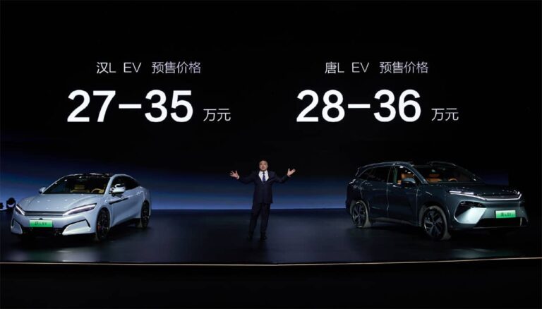 BYD unveils new EV platform with 1,000-kW supercharging support, starts Han L, Tang L pre-sales