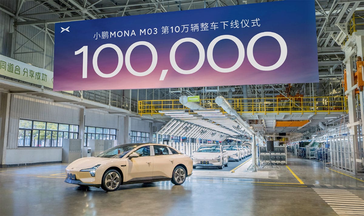 Xpeng sees 100,000th Mona M03 roll off assembly line