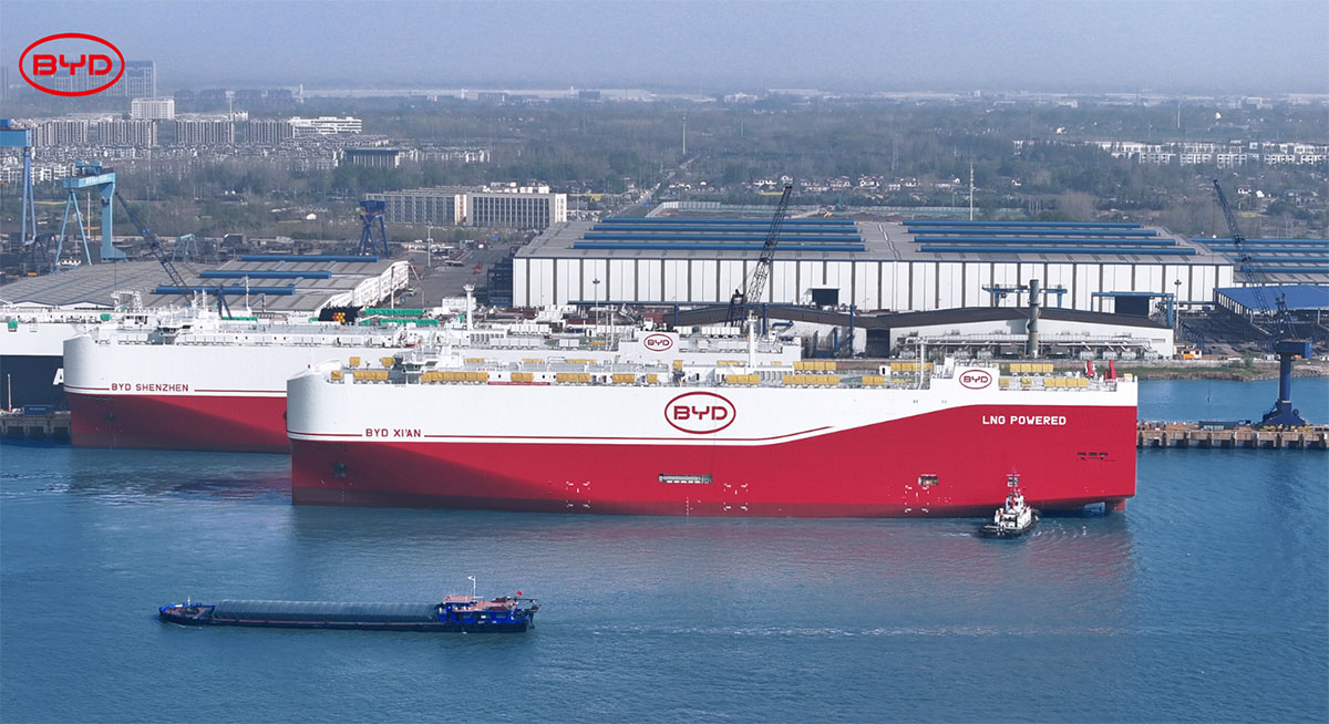 BYD Xi'an, BYD's newest car carrier, launched