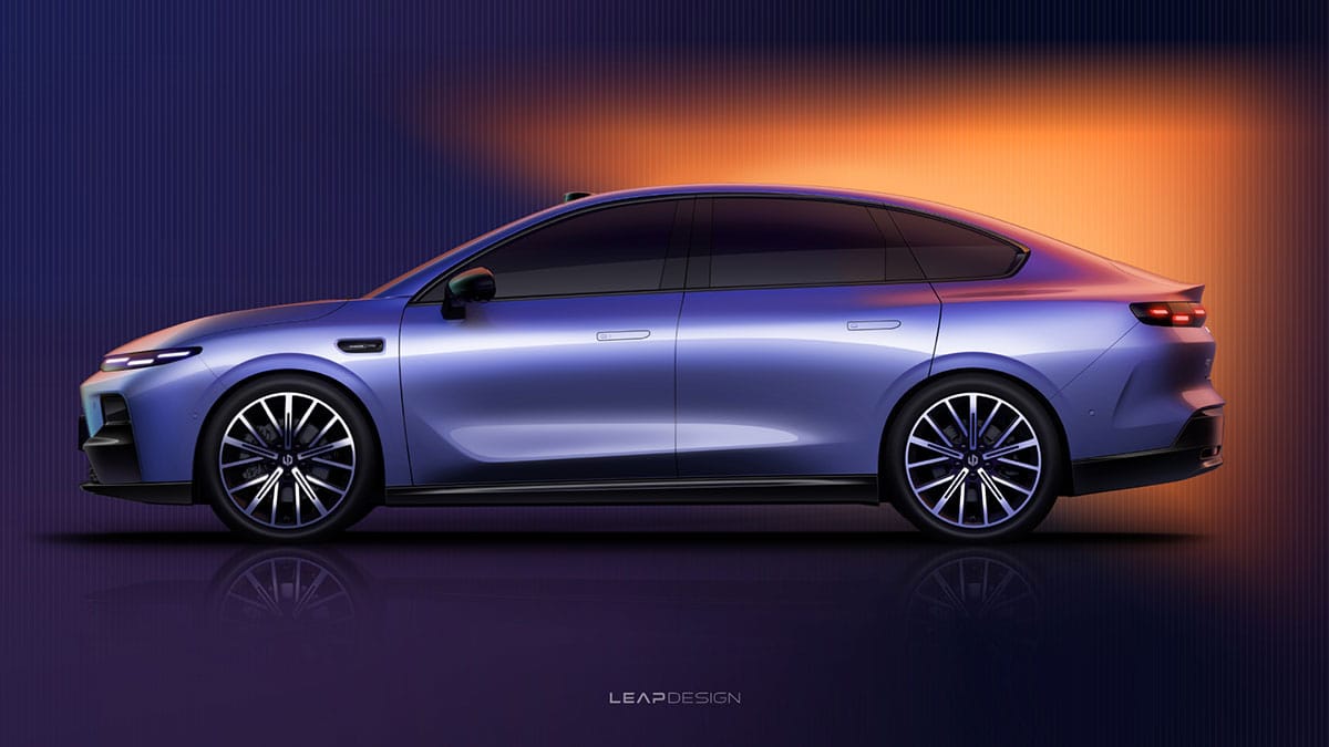 Leapmotor shares 1st official images of B01 sedan as debut days away