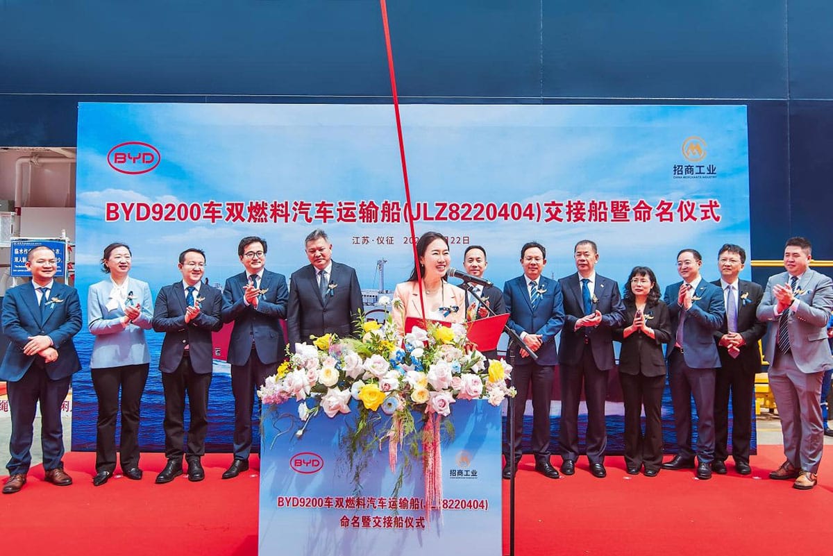 BYD Shenzhen car carrier sets sail as BYD increases shipping capacity to global markets