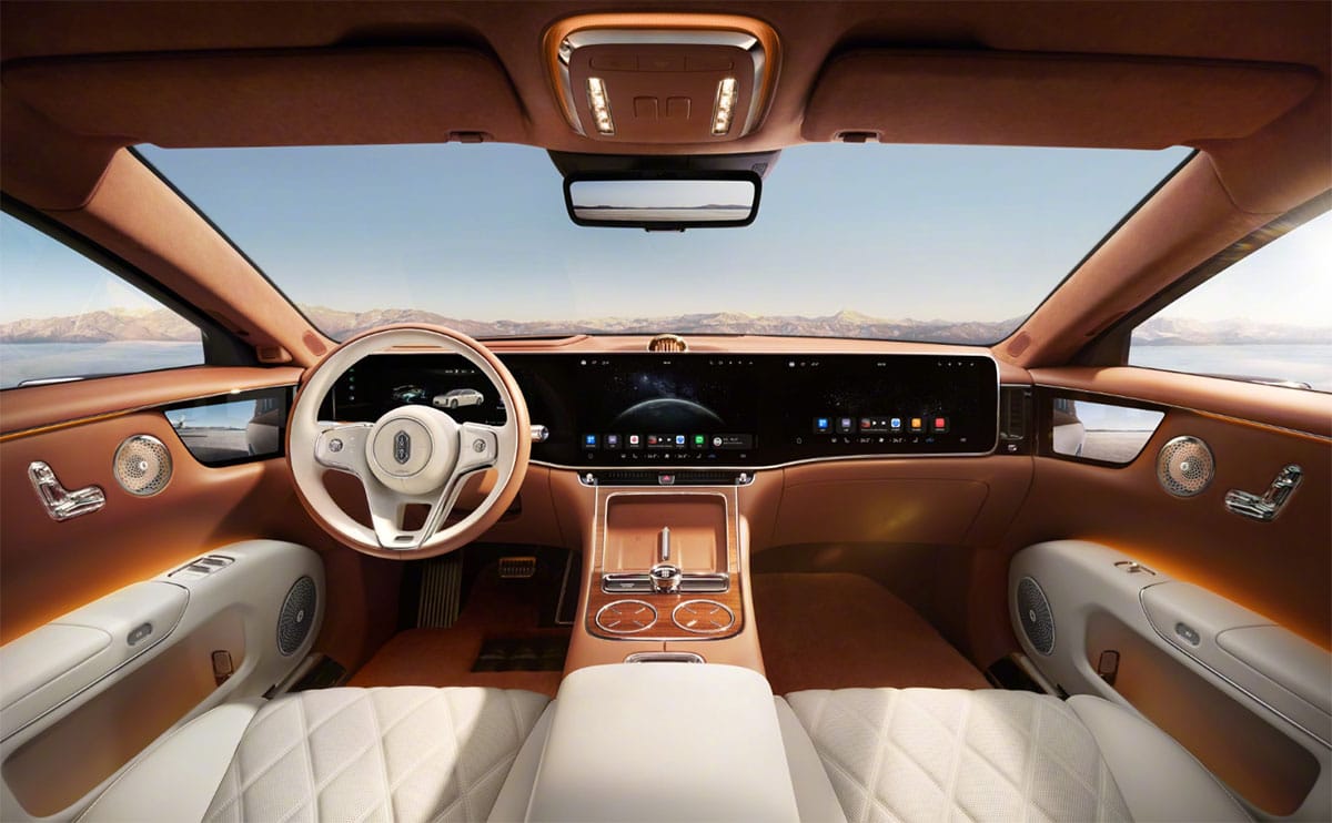 Huawei, JAC joint brand Maextro unveils interior of S800 luxury sedan