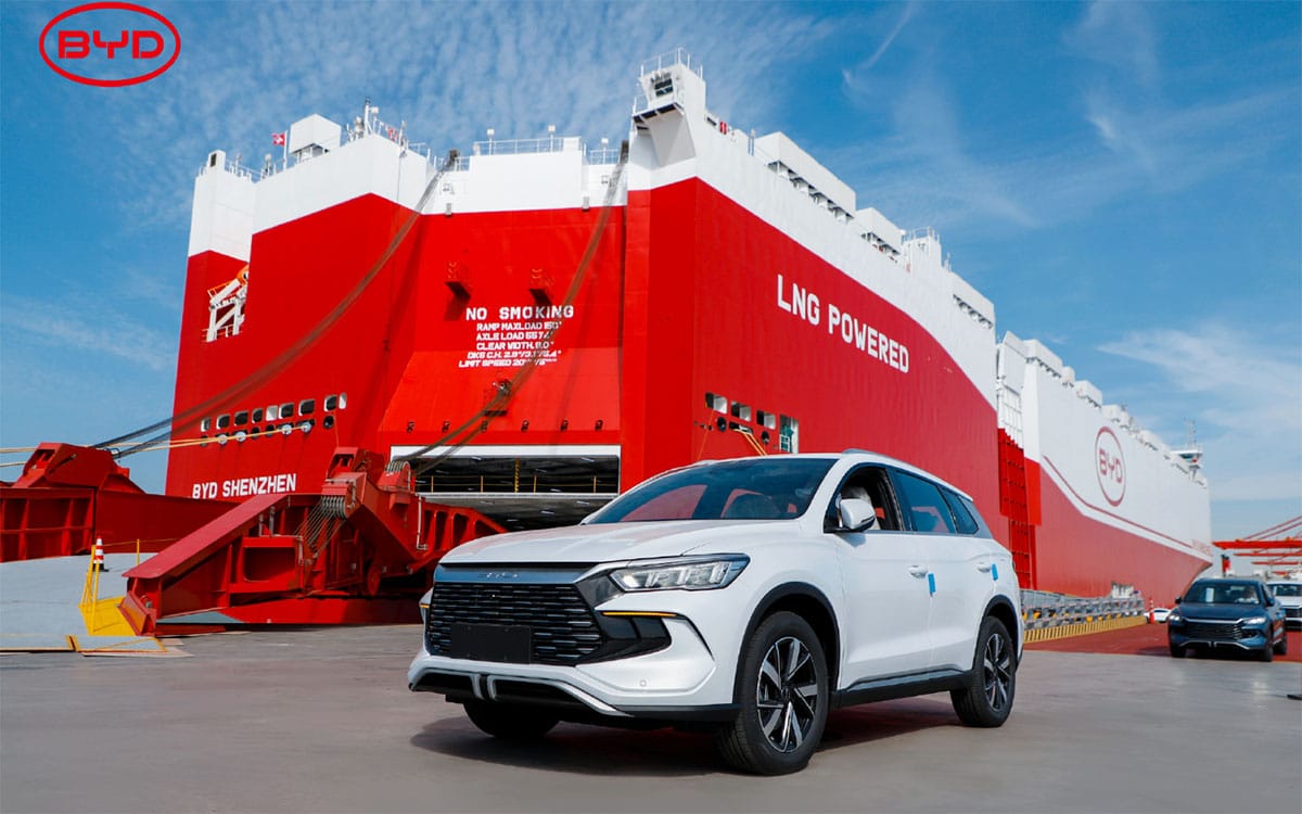 BYD Shenzhen car carrier kicks off maiden ocean voyage with over 7,000 cars bound for Brazil