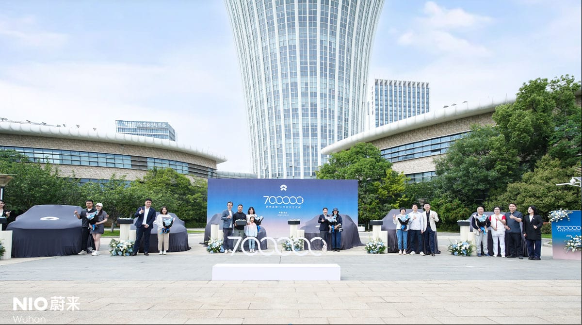 Nio brand reaches 700,000th delivery milestone