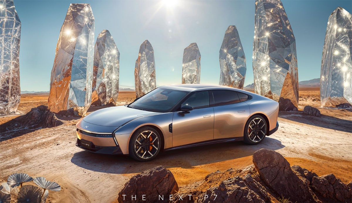 Xpeng shares more images of new P7 coupe sedan