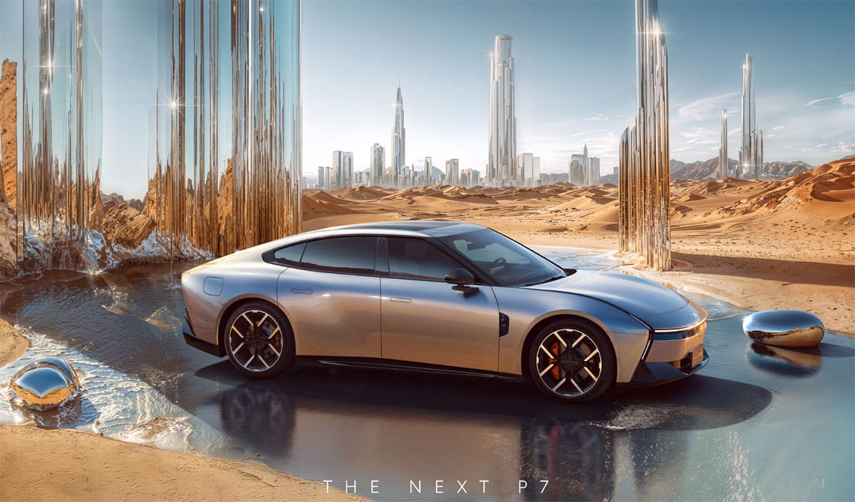 Xpeng shares more images of new P7 coupe sedan