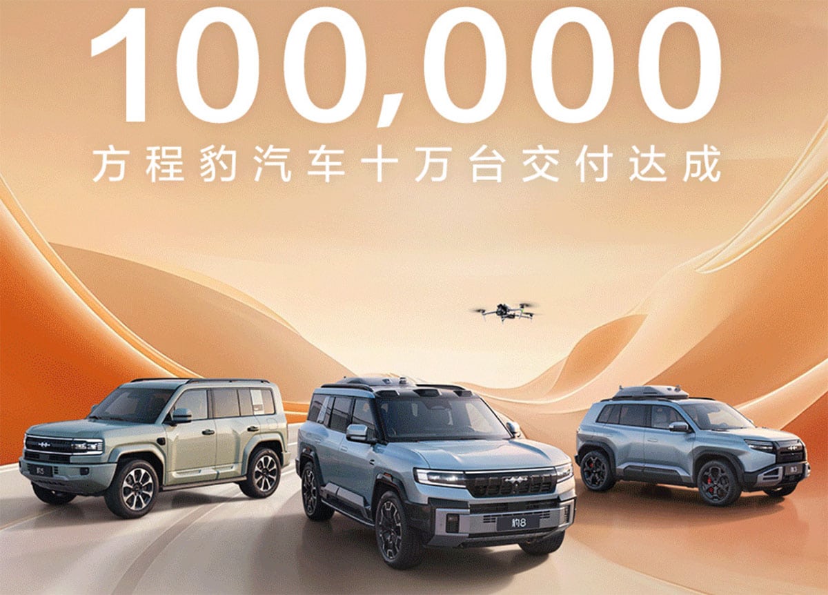 BYD Fang Cheng Bao reaches 100,000th unit delivery milestone