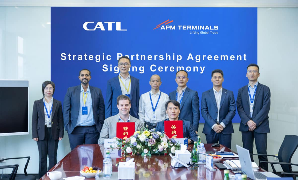 CATL partners with Maersk to promote electrification in global logistics industry