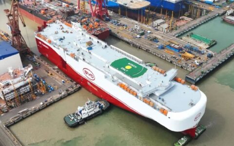 BYD Zhengzhou, BYD's 7th car carrier, begins sea trials
