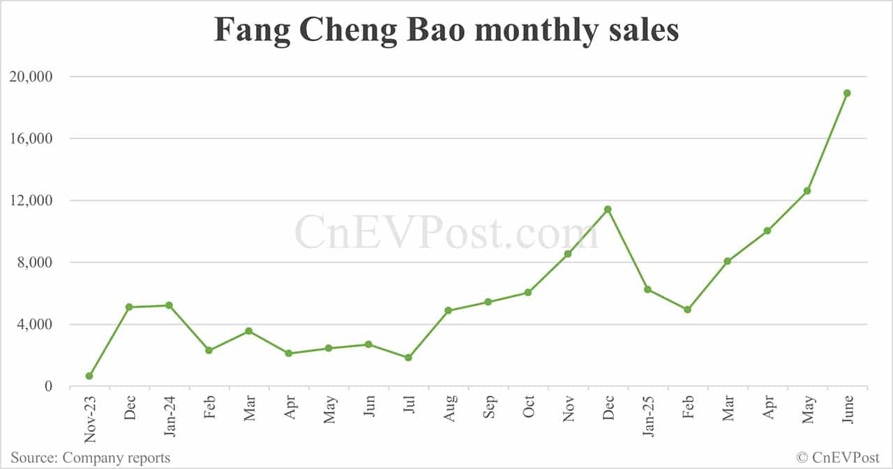 BYD Jun sales breakdown: Song 59,026 units, Seagull 51,295