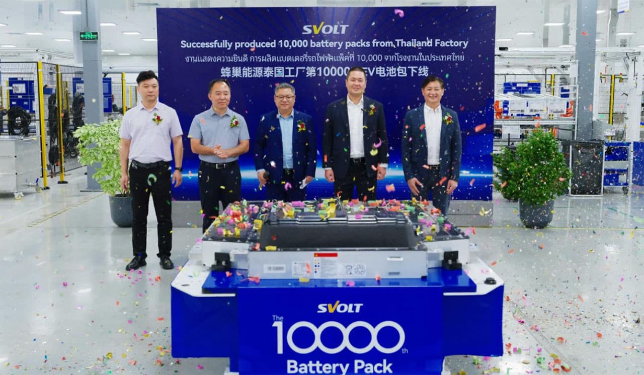 Svolt Energy Thailand plant rolls off 10,000th EV battery pack