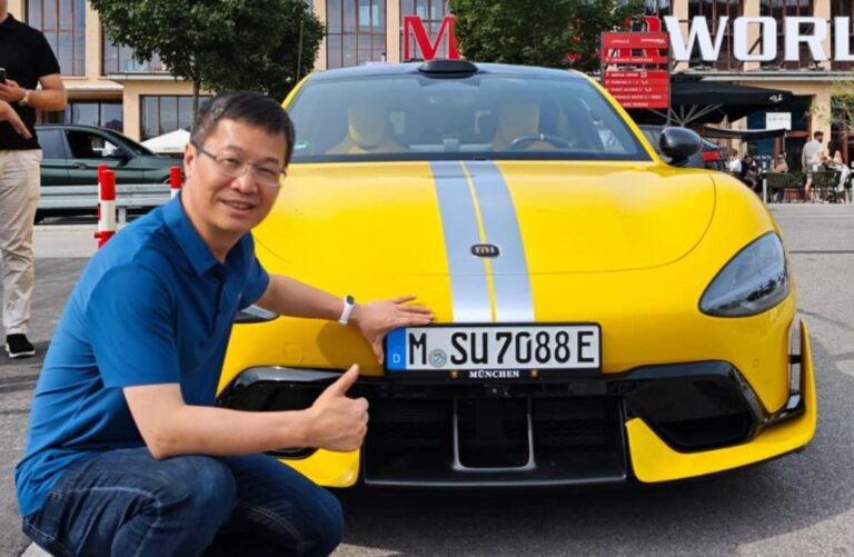 Xiaomi president showcases first SU7 Ultra registered in Europe as Xiaomi EV aims to explore overseas markets from 2027