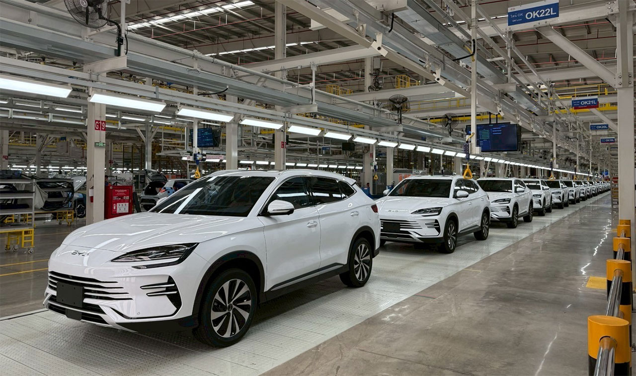 BYD deliveries in Thailand hit 90,000 units as local factory marks 1 year of operation