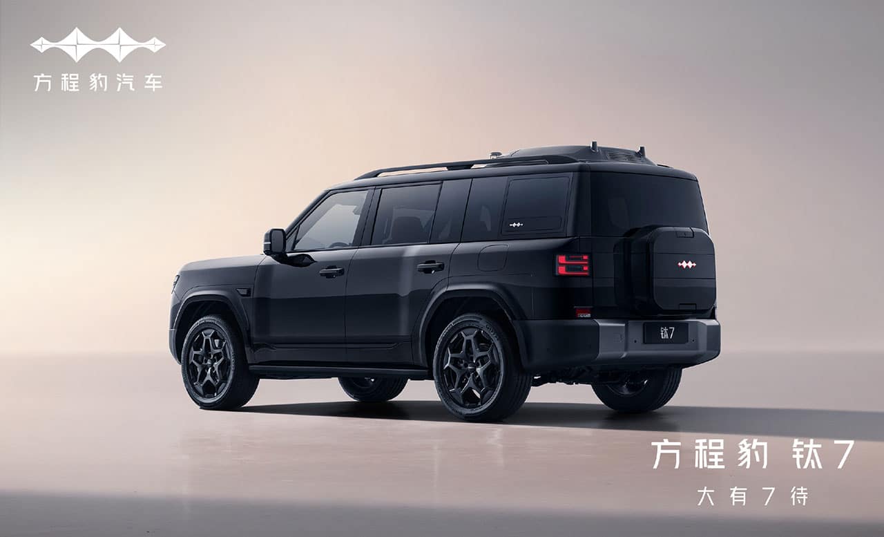 BYD Fang Cheng Bao says Tai 7 hybrid SUV to be launched in Q4