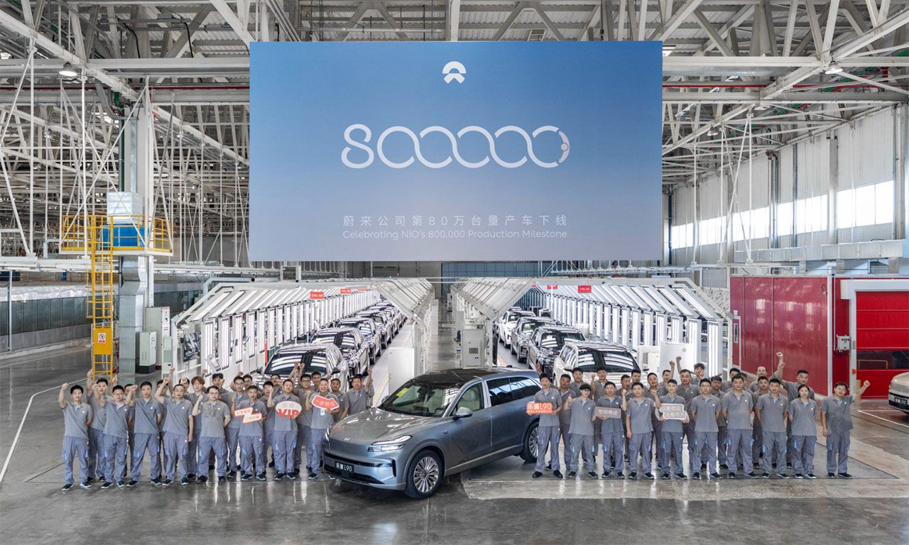 Nio hits 800,000th car production milestone