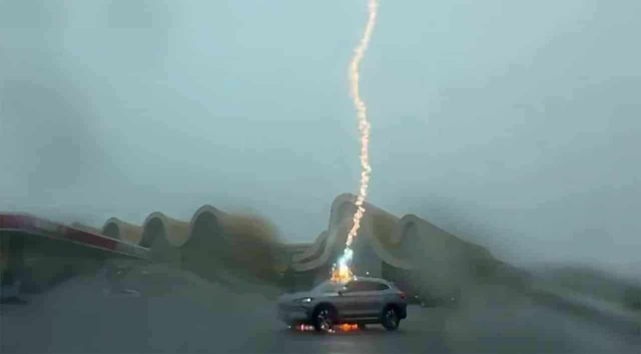BYD Song Plus EV survives lightning strikes unscathed, as if nothing happened