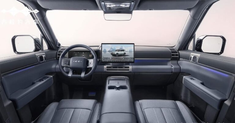 BYD Fang Cheng Bao shares interior of Tai 7 SUV as Q4 launch nears