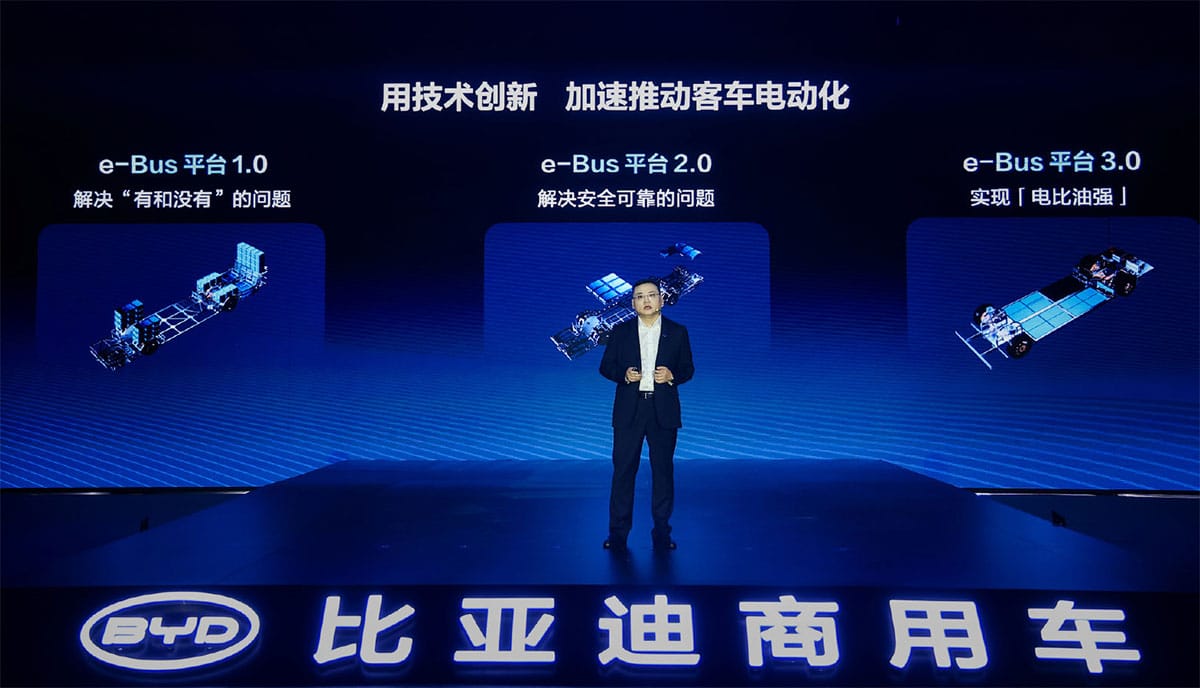 BYD launches e-Bus Platform 3.0 for electric buses, delivering enhanced safety and comfort