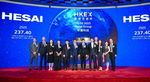 LiDAR maker Hesai surges on Hong Kong stock market debut