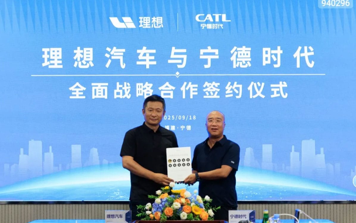 Li Auto, CATL ink new deal to deepen tie-up on battery safety, supercharging tech