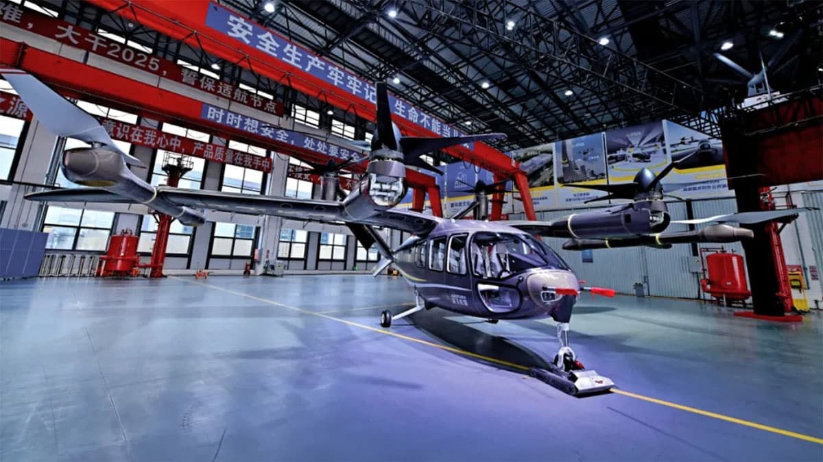 Geely unit Aerofugia sees 1st AE200-100 eVTOL roll off line