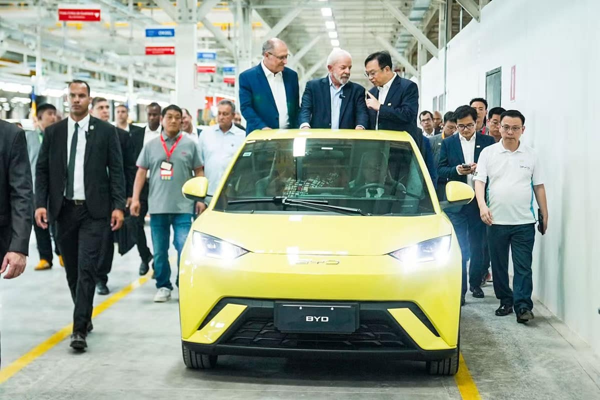 BYD's 14 millionth NEV rolls off line at Brazil plant, delivered to President Lula