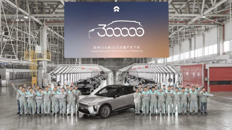Nio hits 300,000th ES6 SUV production milestone