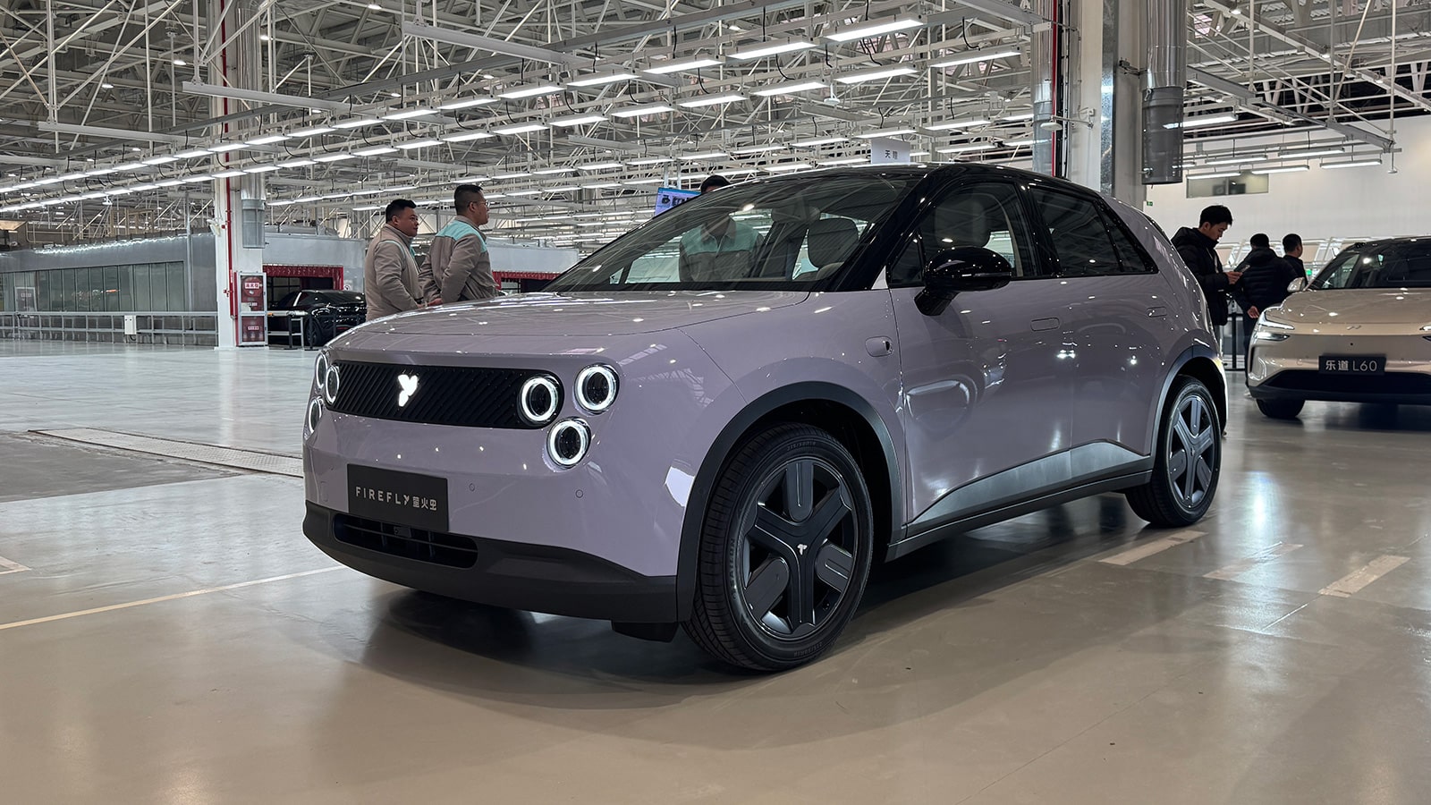 A Firefly EV displayed at the Nio F2 factory in January 2026.
