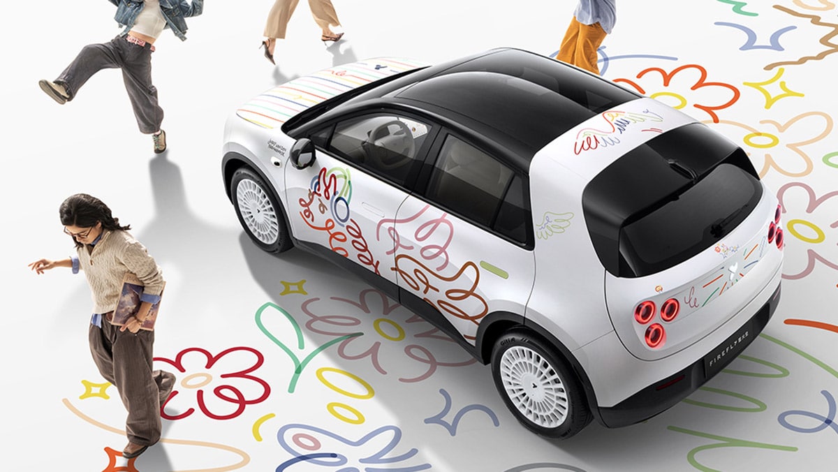 Firefly EV co-designed by Firefly and Dutch artist Jordy van den Nieuwendijk.