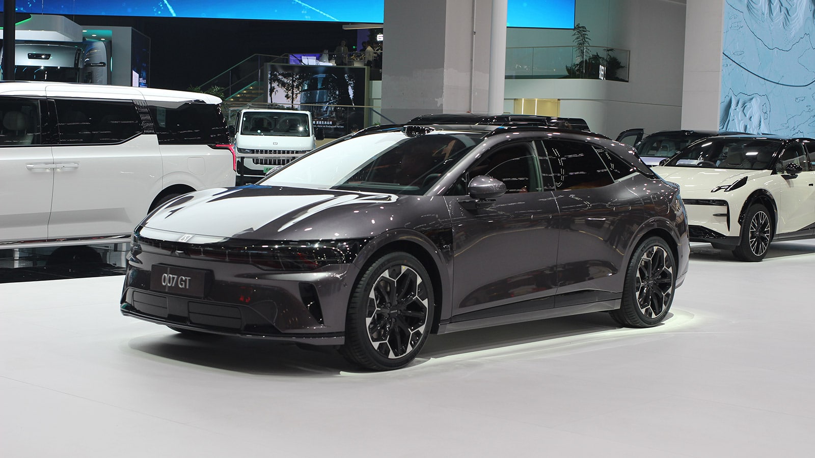 A Zeekr 007 GT displayed at the Shanghai auto show in April 2025.