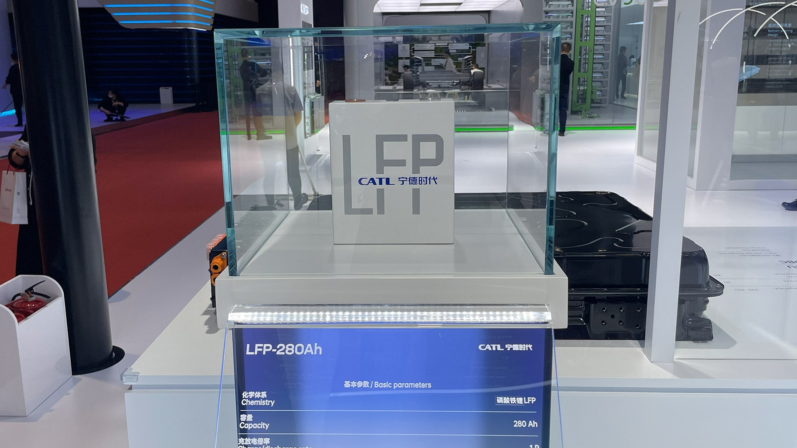 File photo shows a CATL LFP battery.
