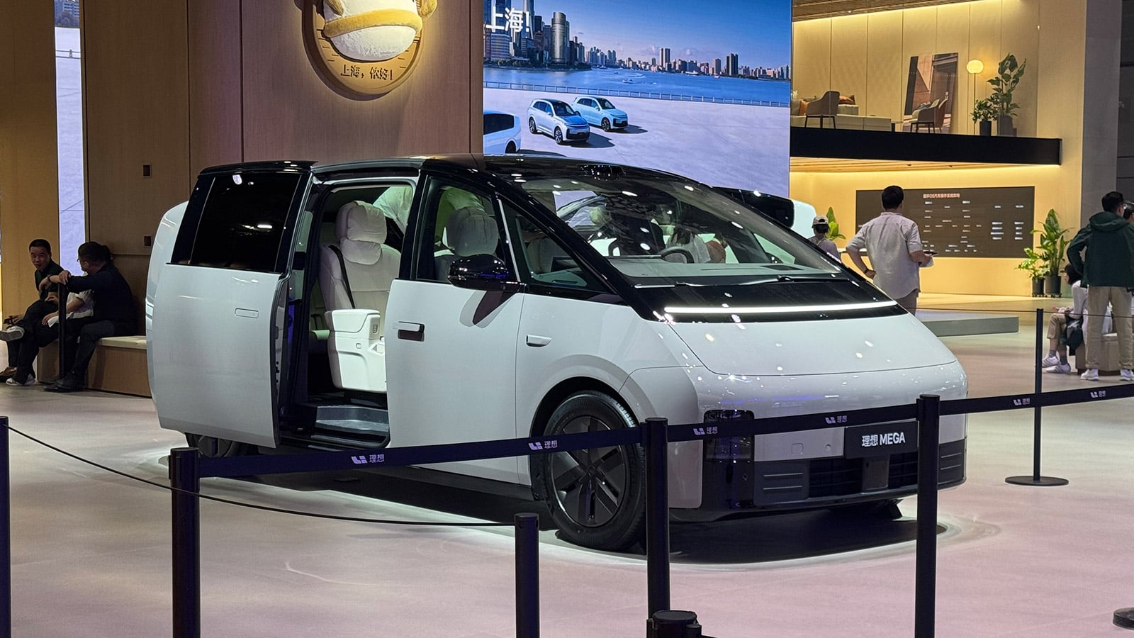 A Li Mega displayed at the Shanghai auto show in April 2025.