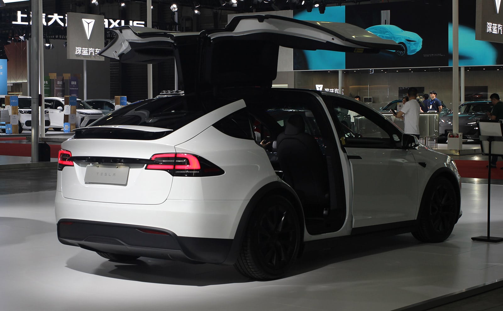 File photo shows a Tesla Model X.