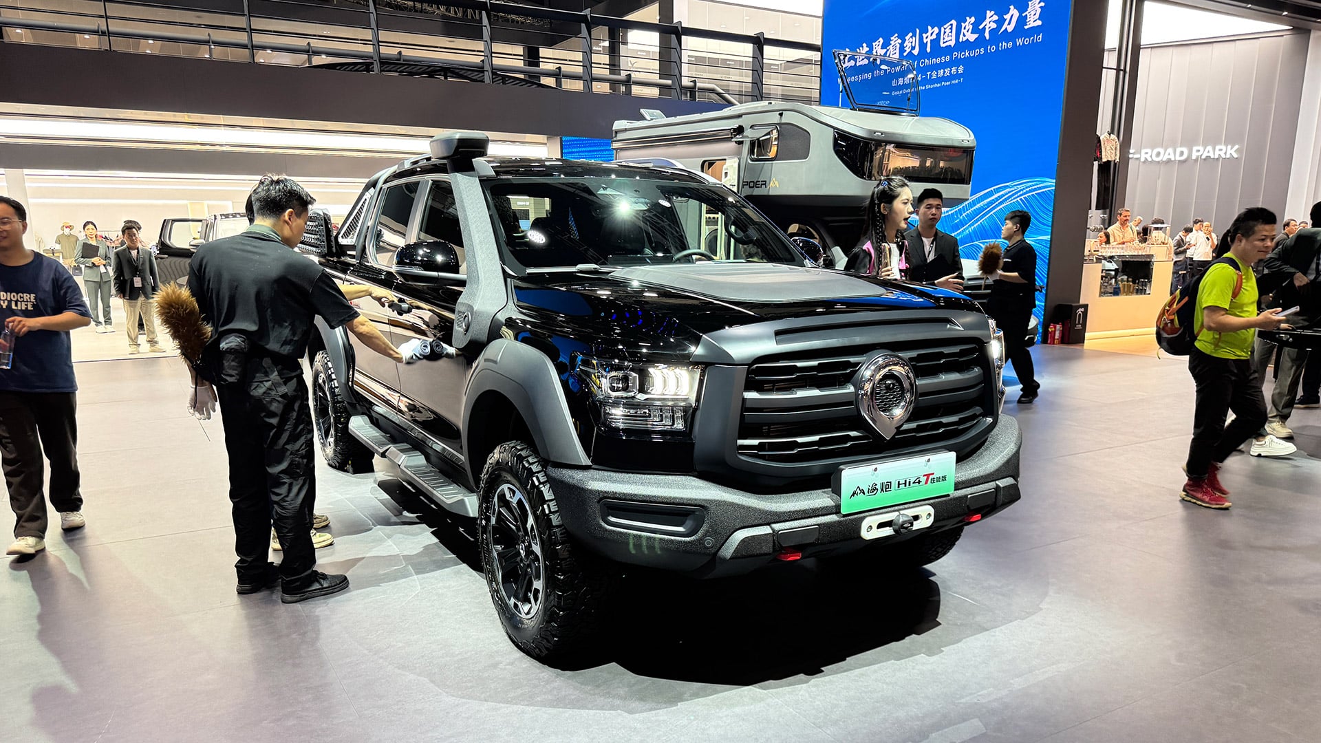 A GWM model displayed at the Shanghai auto show in April 2025.