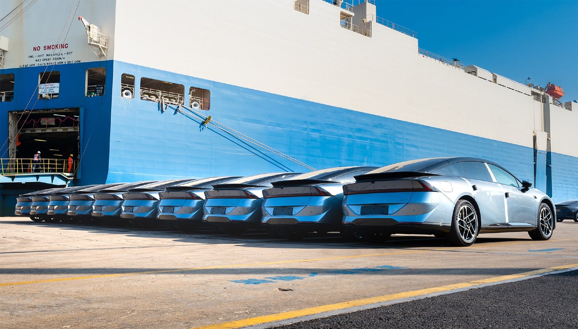 Xpeng begins large-scale shipments of updated P7+ to overseas markets