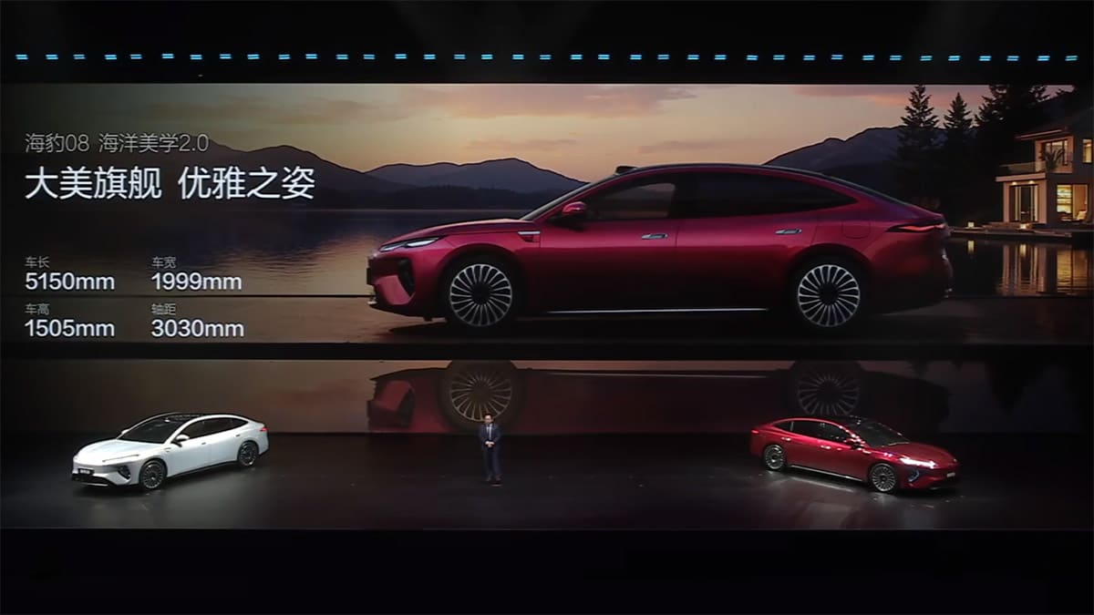 BYD debuts Seal 08 sedan, launch set for Q2